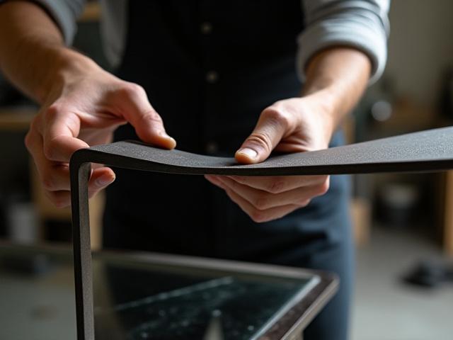 職人が金属家具を丁寧に手作りする様子